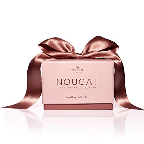 COCOSOLIS NOUGAT Bodycreme - 100% natürliche Körperlotion für Frauen- Luxuriöse Flüssigkeit,eleganter Glanz und Duft, Körpercreme mit Shea und Kakaobutter mit hellbraunem Akzent von COCOSOLIS