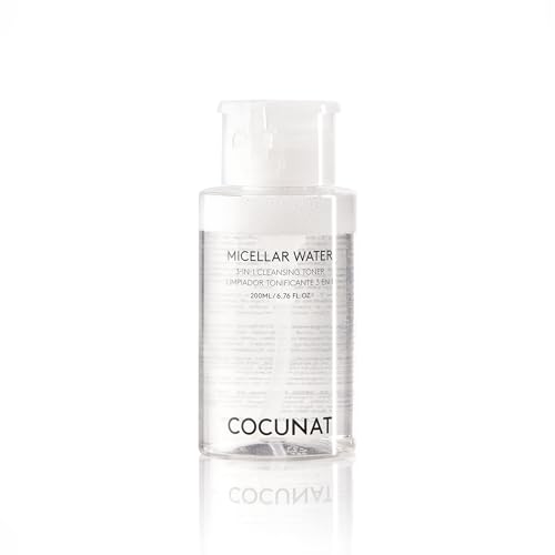 COCUNAT - 3 in 1 Mizellenwasser - Reinigt, tonisiert und entfernt Make-up - Aloe Vera - Lavendel - Für Empfindliche Haut Geeignet - Silikon- und Parabenfrei - 200 ml von COCUNAT