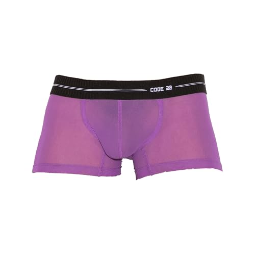 CODE 22 - Männer Boxer Slip Unterwäsche - Sheer Mesh Trunk Grape - 1x Größe M CODE 22 - Männer Boxer Slip Unterwäsche - Sheer Mesh Trunk Grape - 1x Größe M von CODE 22
