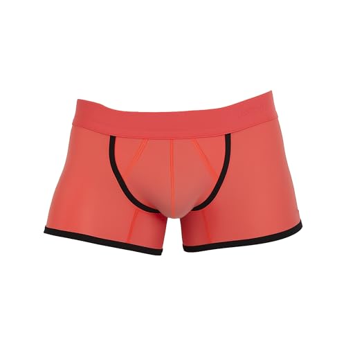 CODE 22 - Männer Boxer Slip Unterwäsche - Work Out Trunk Coral - 1x Größe M von CODE 22