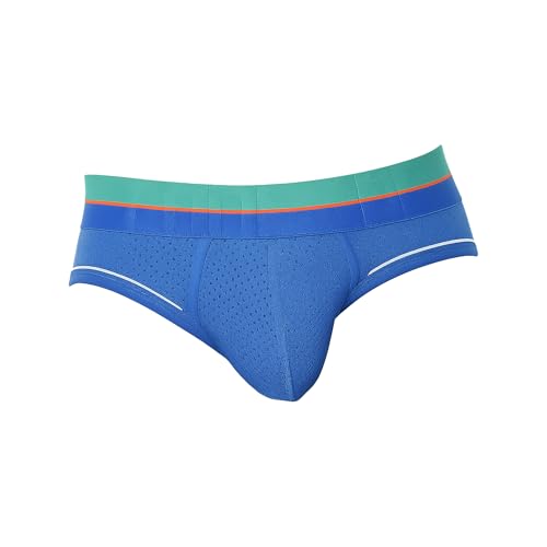 CODE 22 - Männer Slip Unterwäsche - Bright Mesh Brief Blue - 1x Größe M von CODE 22