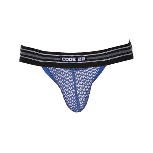 CODE 22 Openwork Jockstrap Steel Blue - Blau - 1 x Größe XXL von CODE 22