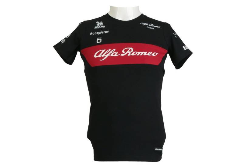 CODE-ZERO T-Shirt T-Shirt Alfa Romeo F1 Racing Team Damen Gr. XS Formula 1 Racing Edition Rundhals Kurzarm Shirt Baumwollmischung Print von CODE-ZERO