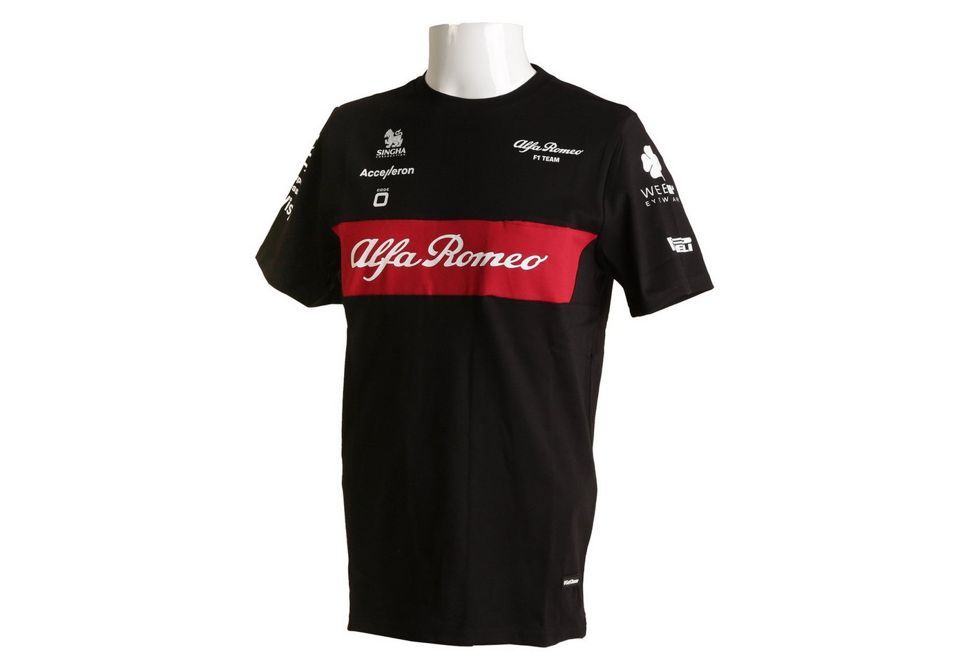 CODE-ZERO T-Shirt T-Shirt Alfa Romeo F1 Team Herren Schwarz Gr. S Formula 1 Racing Edition Rundhals Kurzarm Shirt Baumwollmischung Print CODE-ZERO T-Shirt T-Shirt Alfa Romeo F1 Team Herren Schwarz Gr. S Formula 1 Racing Edition Rundhals Kurzarm Shirt Baumwollmischung Print von CODE-ZERO