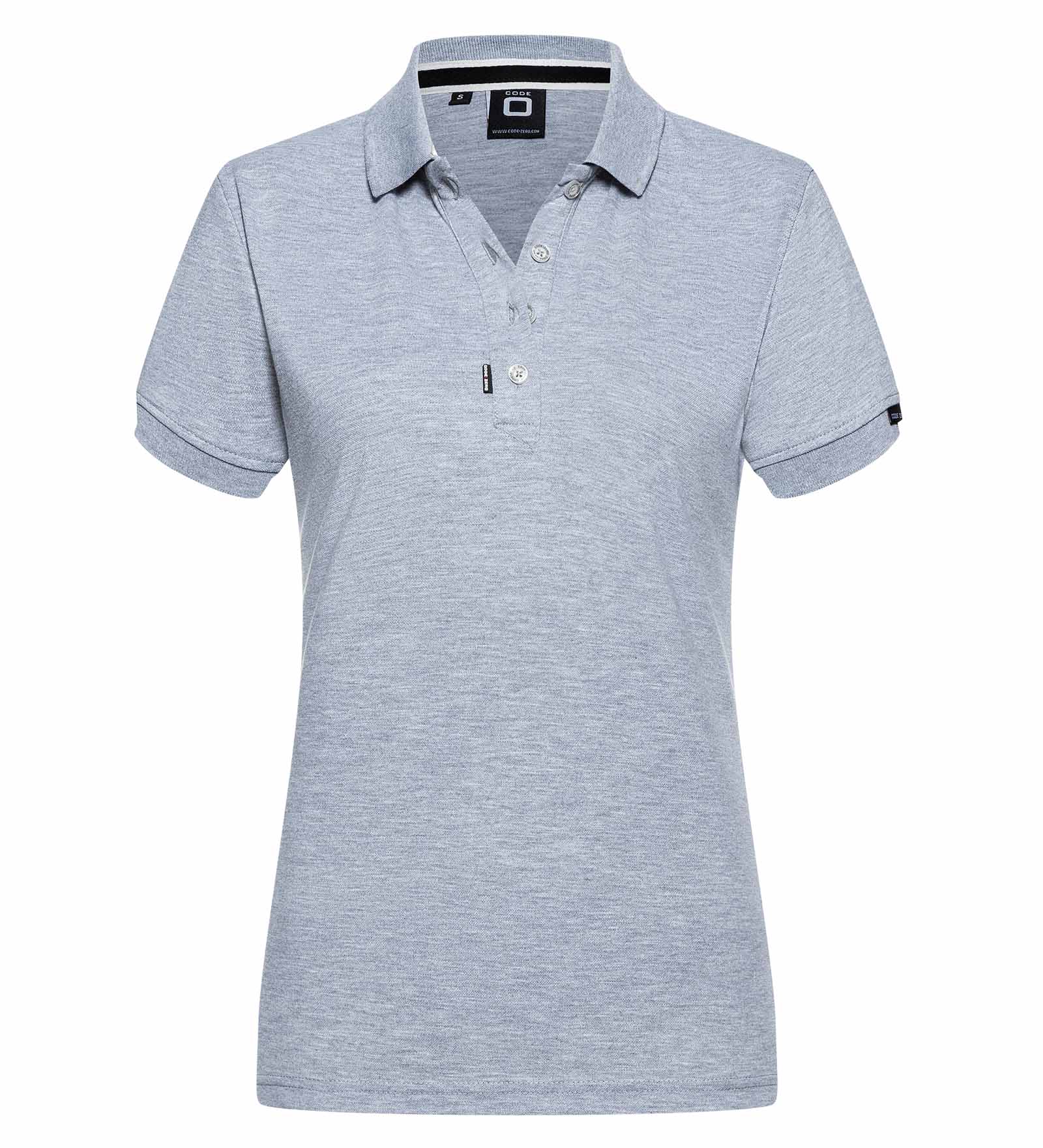 Poloshirt Damen Coastal grau XS CODE-ZERO von CODE-ZERO