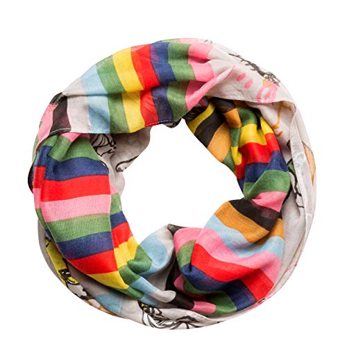 CODELLO Bunter Loop mit Peanutsmotiv Mehrfarbig Onesize von CODELLO