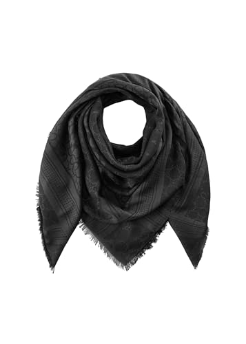 CODELLO Damen Edles Logo-Tuch aus Baumwolle und Modal BLACK MEDIUM Onesize von CODELLO