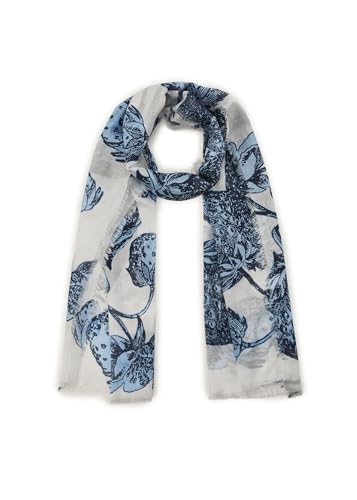 CODELLO Damen Leichter Schal aus feinem Bambus mit Erdbeer-Print von CODELLO