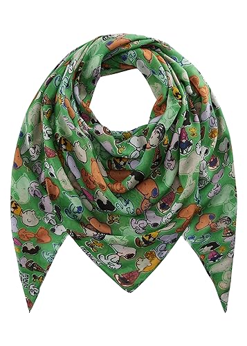 CODELLO Damen PEANUTS Tuch mit Snoopy & Co. aus recyceltem Polyester von CODELLO