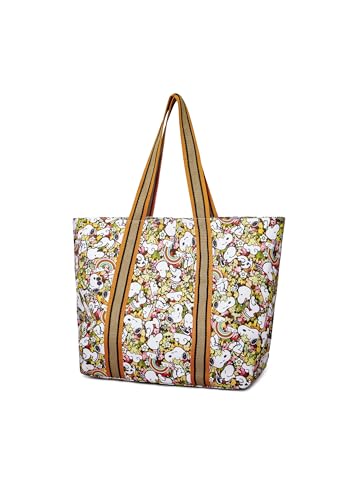 CODELLO Damen Peanuts™ Shopper aus robustem Canvas mit Snoopy & Co. von CODELLO