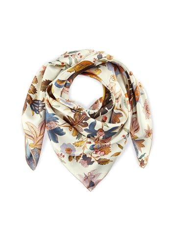 CODELLO Damen Premium Tuch aus reiner Seide mit Blumenmuster von CODELLO