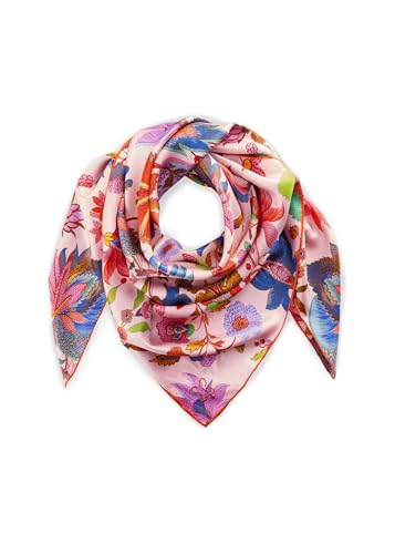 CODELLO Damen Premium Tuch aus reiner Seide mit Blumenmuster von CODELLO