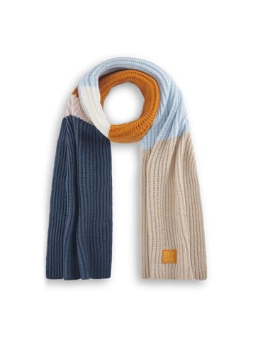 CODELLO Damen Schal Strickschal mit bunten Streifen (blau) von CODELLO