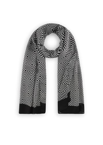 CODELLO Damen Schal aus recyceltem Polyester mit grafischem Muster von CODELLO