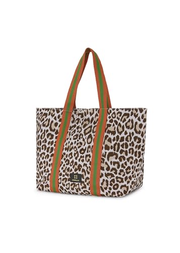 CODELLO Damen Shopper aus recyceltem Polyester mit Leo-Print von CODELLO