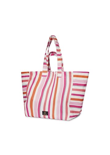 CODELLO Damen Strandtasche aus robustem Canvas mit Streifen von CODELLO