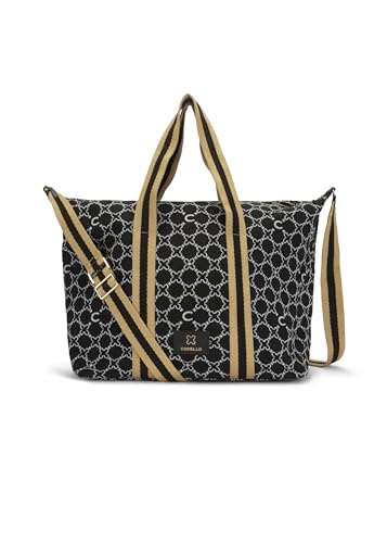 CODELLO Damen Weekender aus robustem Jacquard-Gewebe mit Monogramm-Muster von CODELLO