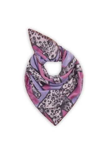 CODELLO Dreieckstuch mit Leo-Motiven Farbe lila von CODELLO