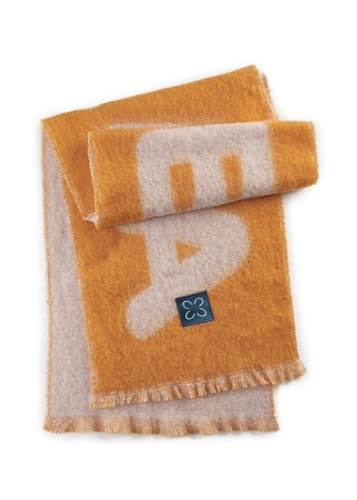 CODELLO Flauschiger XL-Schal aus recyceltem Polyester mit Statement Print von CODELLO