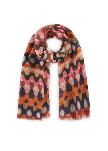 CODELLO Hochwertiger Schal aus weicher Modal-Woll-Mischung mit Retro-Muster von CODELLO