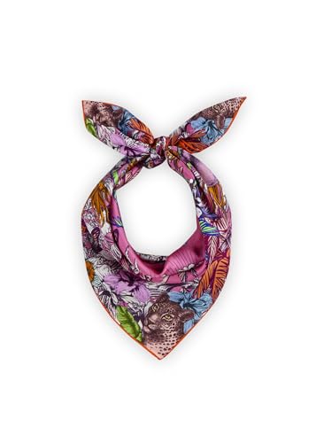 CODELLO NICKI SILK JUNGLE blau-53X53CM - 53X53CM von CODELLO
