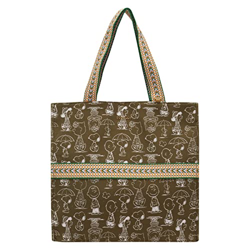 CODELLO PEANUTS Tote Bag aus Baumwoll-Canvas braun Onesize von CODELLO