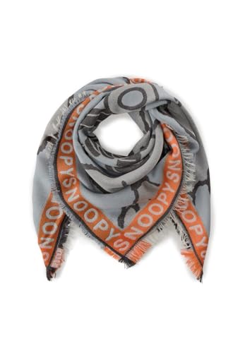 CODELLO Peanuts Jacquard Tuch mit gewebtem Snoopy Muster (grau) von CODELLO