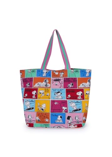 CODELLO SHOPPER COTTON PEANUTS COMIC pink-5-50X39CM von CODELLO