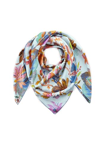 CODELLO Seidentuch mit Blumenmuster Farbe blau Damen Accessoires von CODELLO