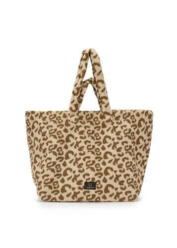 CODELLO Shopper aus Teddyplüsch im Leo-Look von CODELLO