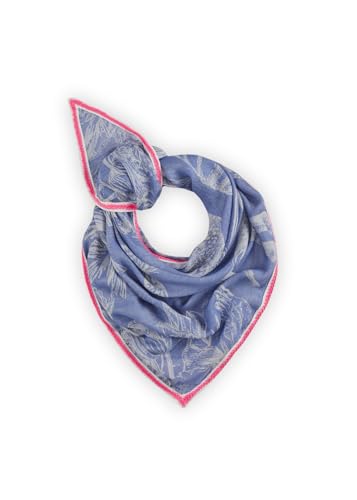 CODELLO Tuch mit Dschungel-Druck Farbe blau oder pink (blau) von CODELLO