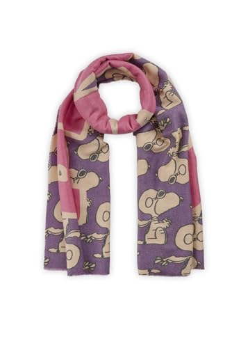 CODELLO Weicher Peanuts Schal mit Peanutsmotiv Farbe lilac CODELLO Weicher Peanuts Schal mit Peanutsmotiv Farbe lilac von CODELLO