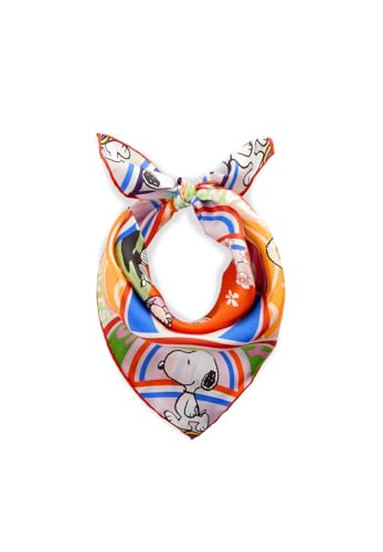 CODELLO X Peanuts Snoopy Nicki Tuch, Seide, Orange-Multicolor von CODELLO