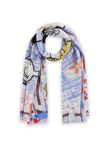 CODELLO X Snoopy Schal, Asia-Collection, Peanuts in Japan, Blau-Mehrfarbig CODELLO X Snoopy Schal, Asia-Collection, Peanuts in Japan, Blau-Mehrfarbig von CODELLO