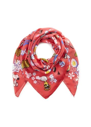 CODELLO Damen Peanuts™ Tuch aus recyceltem Polyester mit Snoopy & Co. von CODELLO