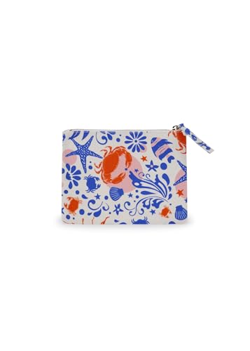 Codello Damen „Ciao Bella“ Kosmetiktasche aus Canvas mit Meeres-Motiven von CODELLO