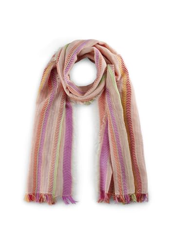 WOVEN SCARF SMOOTH COTTON/WOOL STRI von CODELLO