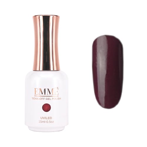 CÔEM - Premium Gel UV Nagellack langanhaltend für UV-Lampe - Gellack Shellac über 400 Farben - Professioneller Look - Nail Polish schnelltrocknend & stark deckend - Gelnagellack 15ml GP025 dunkelrot von CÔEM