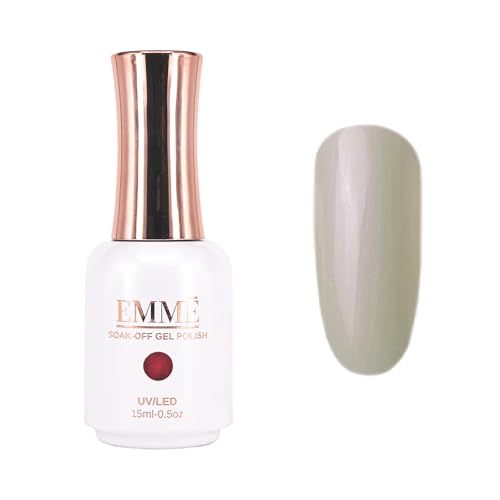 CÔEM - Premium Gel UV Nagellack langanhaltend für UV-Lampe - Gellack Shellac 400 Farben - Professioneller & Glänzender Look - Nail Polish schnelltrocknend & deckend - Gelnagellack 15ml GP264 grauweiß von CÔEM