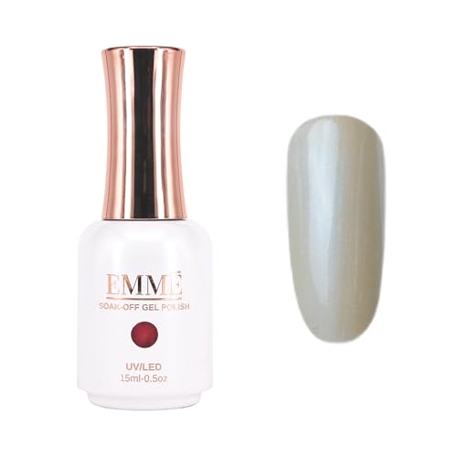 CÔEM - Premium Gel UV Nagellack langanhaltend für UV-Lampe - Gellack Shellac 400 Farben - Professioneller & Glänzender Look - Nail Polish schnelltrocknend & deckend - Gelnagellack 15ml GP271 grauweiß von CÔEM