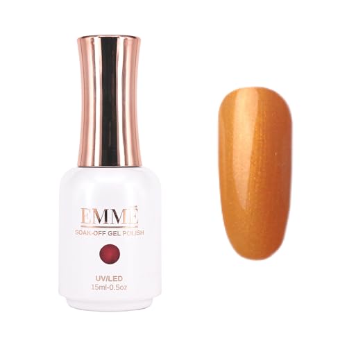 CÔEM - Premium Gel UV Nagellack langanhaltend für UV-Lampe - Gellack Shellac 400 Farben - Professioneller & Glänzender Look - Nail Polish schnelltrocknend & deckend - Gelnagellack 15ml GP276 orange von CÔEM