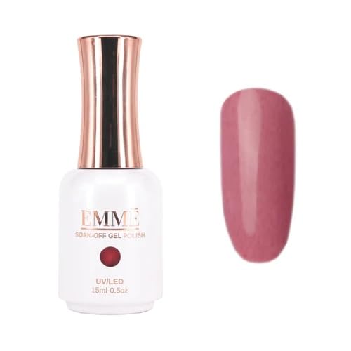 CÔEM - Premium Gel UV Nagellack langanhaltend für UV-Lampe - Gellack Shellac 400 Farben - Professioneller & Glänzender Look Nail Polish schnelltrocknend & deckend - Gelnagellack 15ml GP384 altrosa von CÔEM