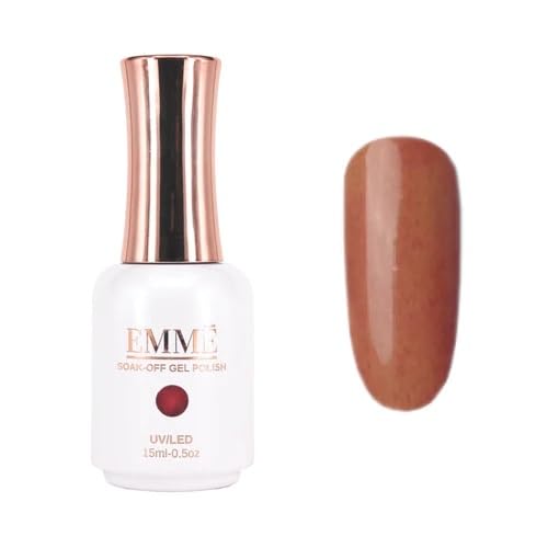 CÔEM - Premium Gel UV Nagellack langanhaltend für UV-Lampe - Gellack Shellac 400 Farben - Professioneller & Glänzender Look Nail Polish schnelltrocknend & deckend - Gelnagellack 15ml GP389 rotbraun von CÔEM