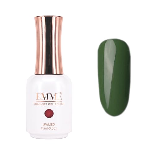 CÔEM - Premium Gel UV Nagellack langanhaltend für UV-Lampe - Gellack Shellac 400 Farben - Professioneller & Glänzender Look Nail Polish schnelltrocknend & stark deckend - Gelnagellack 15ml GP135 grün von CÔEM