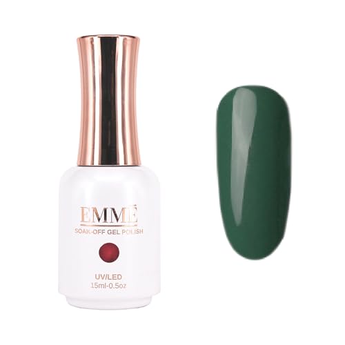 CÔEM - Premium Gel UV Nagellack langanhaltend für UV-Lampe - Gellack Shellac 400 Farben - Professioneller & Glänzender Look Nail Polish schnelltrocknend & stark deckend - Gelnagellack 15ml GP136 grün von CÔEM