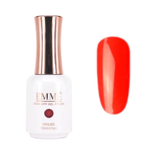 CÔEM - Premium Gel UV Nagellack langanhaltend für UV-Lampe - Gellack Shellac über 400 Farben - Professioneller Look - Nail Polish schnelltrocknend & stark deckend - Gelnagellack 15ml GP001 hellrot von CÔEM