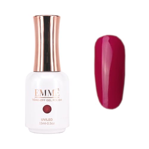 CÔEM - Premium Gel UV Nagellack langanhaltend für UV-Lampe - Gellack Shellac über 400 Farben - Professioneller Look - Nail Polish schnelltrocknend & stark deckend - Gelnagellack 15ml GP015 dunkelrot von CÔEM