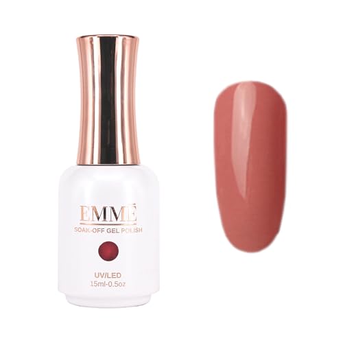 CÔEM - Premium Gel UV Nagellack langanhaltend für UV-Lampe - Gellack Shellac über 400 Farben - Professioneller Look - Nail Polish schnelltrocknend & stark deckend - Gelnagellack 15ml GP071 rotbraun von CÔEM