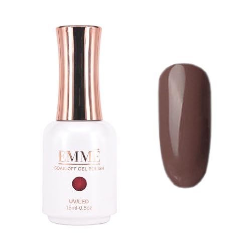 CÔEM - Premium Gel UV Nagellack langanhaltend für UV-Lampe - Gellack Shellac über 400 Farben - Professioneller Look - Nail Polish schnelltrocknend & stark deckend - Gelnagellack 15ml GP179 braun von CÔEM