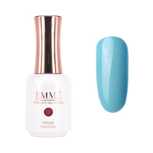 CÔEM - Premium Gel UV Nagellack langanhaltend für UV-Lampe - Gellack Shellac über 400 Farben - Professioneller & Glänzender Look - Nail Polish schnelltrocknend & deckend - Gelnagellack 15ml GP110 blau von CÔEM